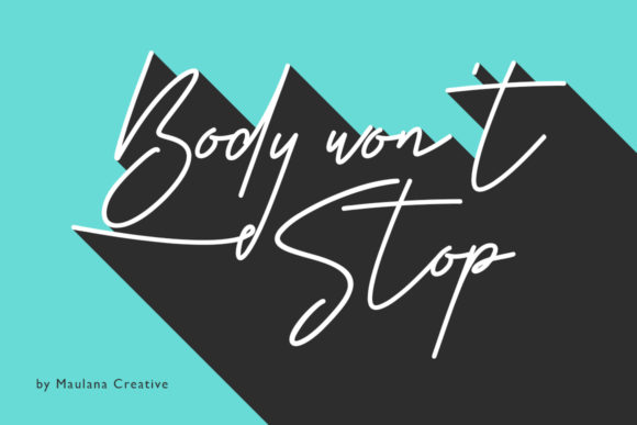 Body Won t Stop: A Script Font That Elevates Your Handmade Creations