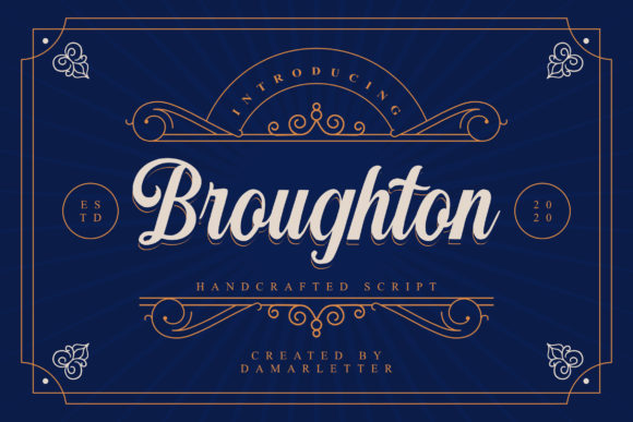 Broughton: A Handwritten Font for Creative Projects