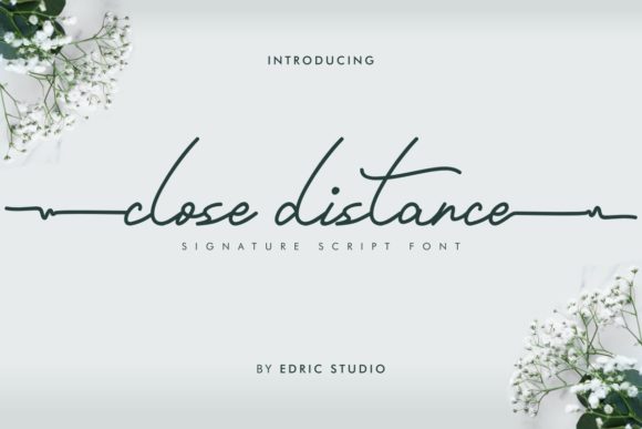 Close Distance Font: A Modern Handwritten Typeface for Web Design