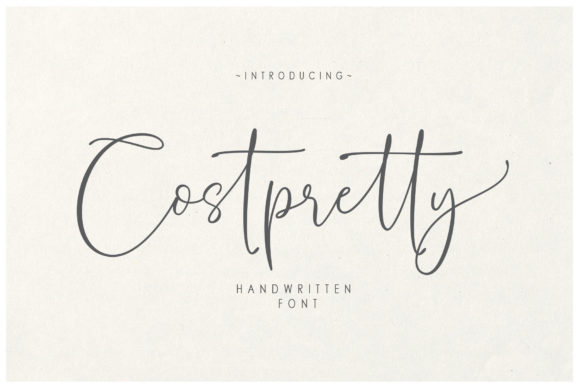 Costpretty: A Handwritten Typeface for Digital Branding