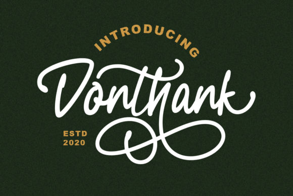 Donthank: A Vintage Script for Web Design