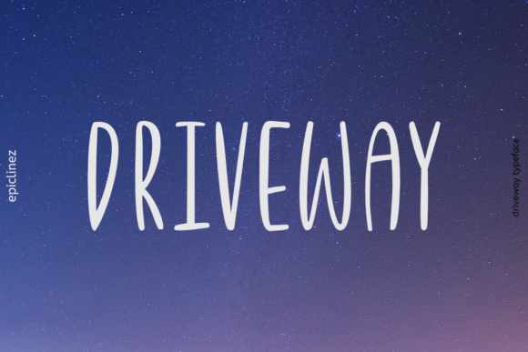 Driveway Font: A Playful, Readable Typeface for Crafters