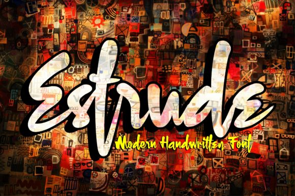 Estrude: A Bold Handwritten Font for Web Design
