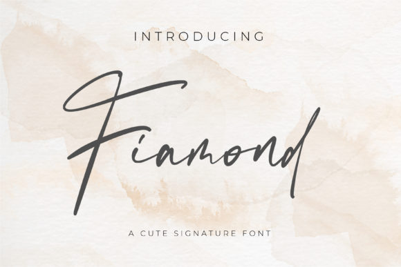 Fiamond: A Luxurious Handwritten Font