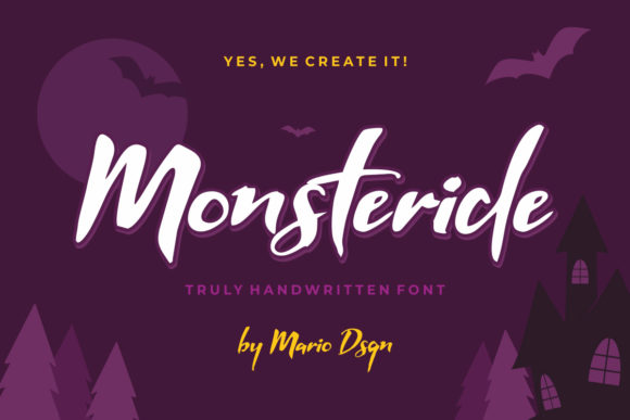 Monsteride: A Sweet Script Font