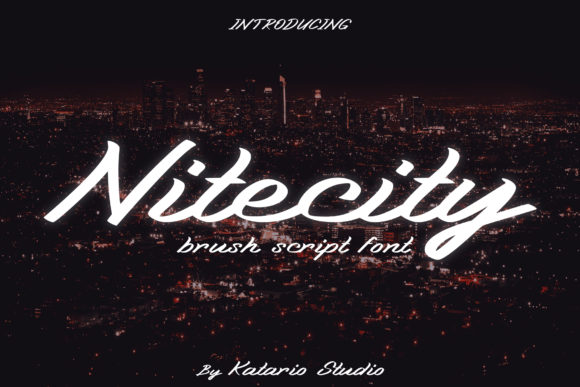 Nitecity: A Bold Handwritten Font