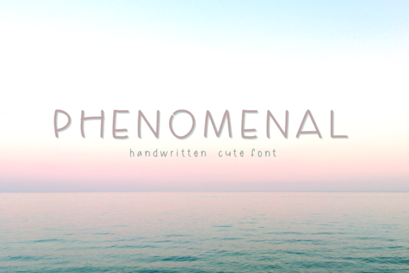 Phenomenal: A Handwritten Font for Elegant Design