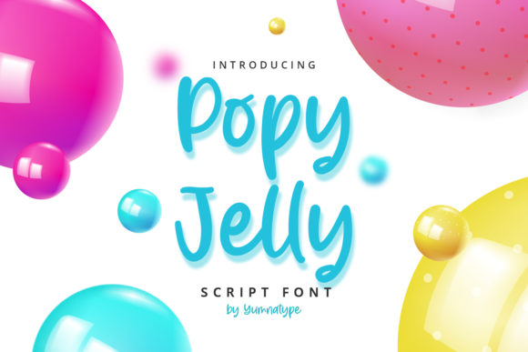 Popy Jelly Font for Web Design