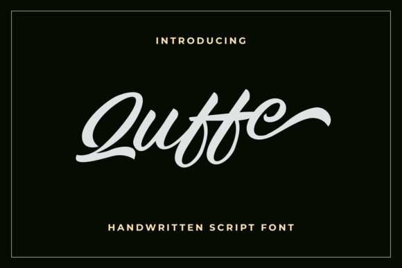 Quffe Font: A Stylish Script for Polished Branding