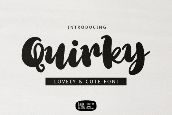 Quirky: A Bold Script for Creative Projects