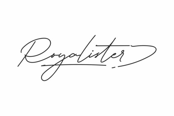Royalister: A Handwritten Font for a Professional Brand Identity