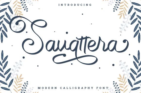 Savattera: A Beautiful Script Font