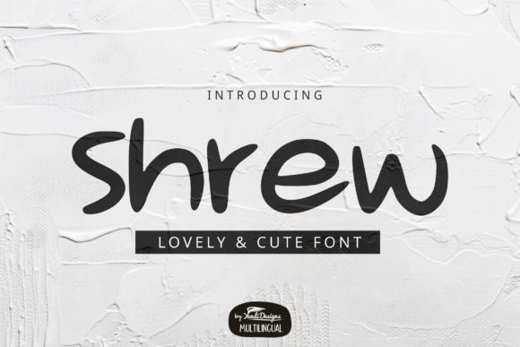 Shrew Font: A Handwritten Typeface for Editorial Elegance