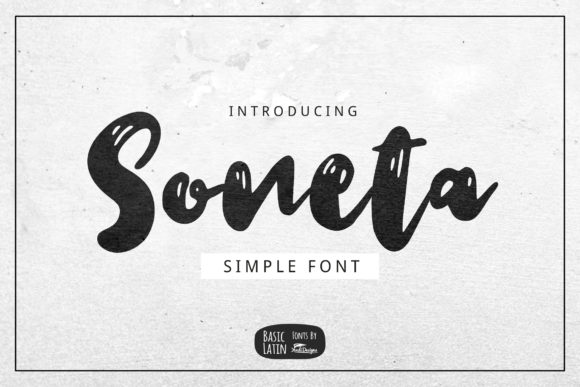 Soneta: A Bold Handwritten Font for Polished Branding