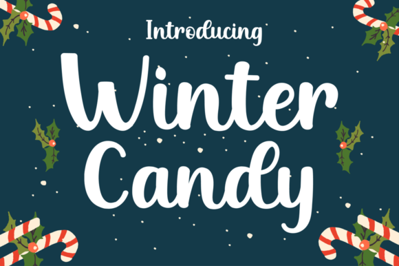 Winter Candy Font: Elegant Script for Crafters